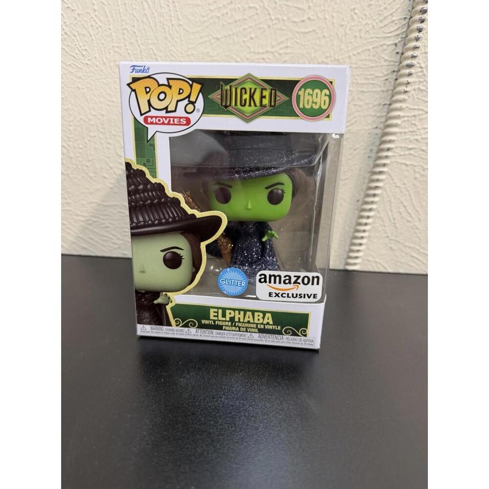 Funko Pop! Movies: (Glitter)  ELPHABA #1696 Wicked Pt. 1 Series Amazon Exclusive